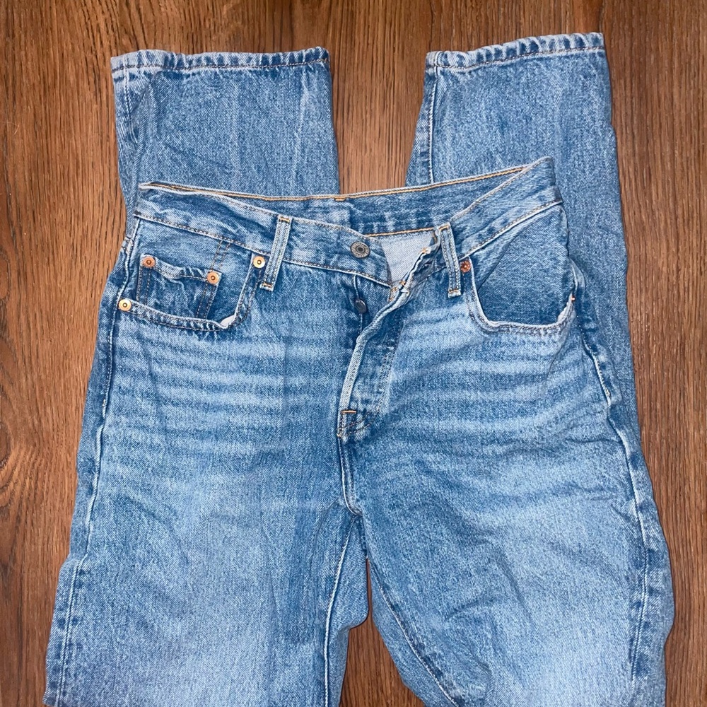 Levi's Blue Straight Leg Jeans Classic Denim